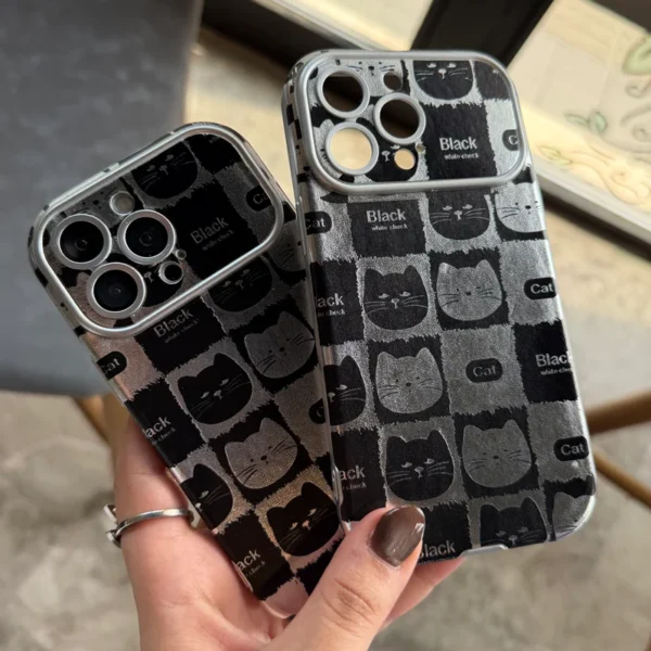 قاب Black Cat Cube مناسب ایفون 13 نرمال