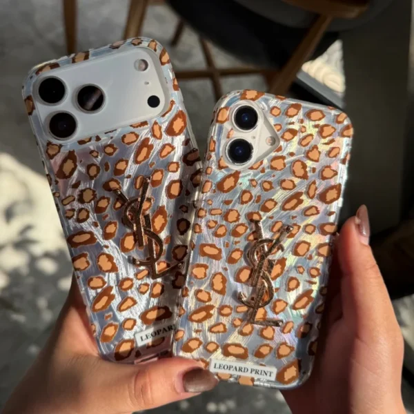 قاب YSL leopard مناسب آیفون 16 پرو