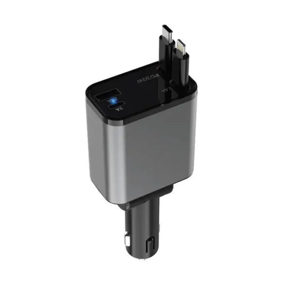 شارژر فندکی خودرو گرین لاین مدل 50W Retractable