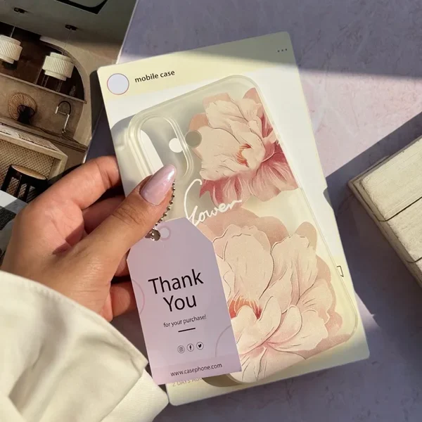 قاب Peony Flower مناسب آیفون 15 پرومکس