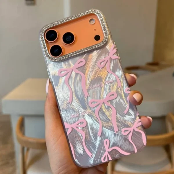 قاب pink riboon مناسب ایفون 17 پرومکس