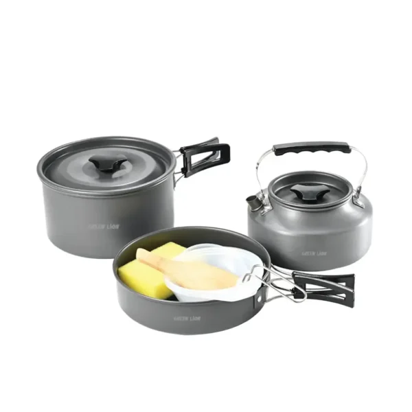 سرویس پخت و پز 10 پارچه گرین لاین مدل Camping cookware