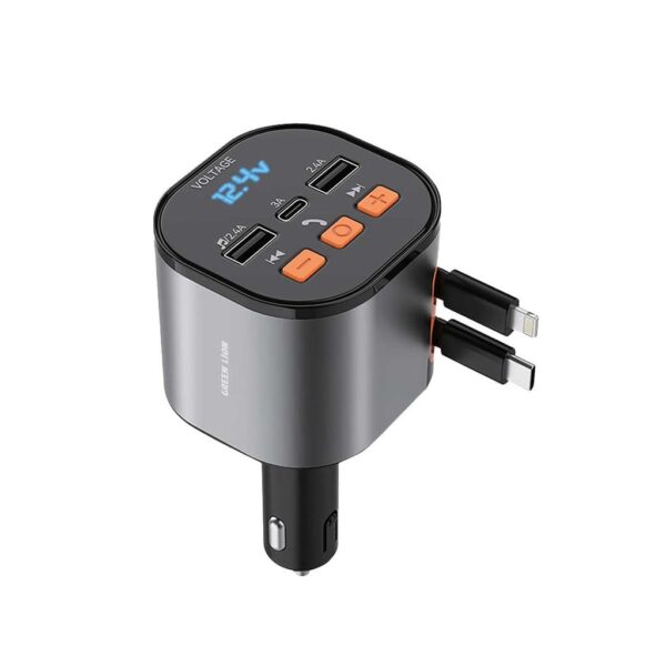 شارژر فندکی فلش‌خور چندکاره گرین لاین مدل FM Retractable