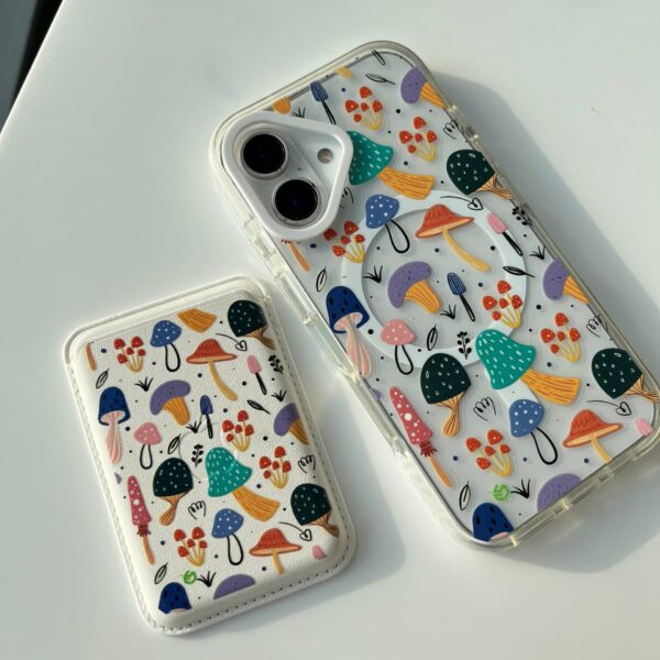 قاب Colorful Mushrooms مناسب آیفون 13 پرو