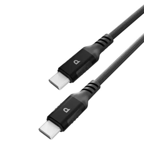 کابل تایپ سی به تایپ سی پاورولوژی مدل Power Sync Weave Series با توان 60 وات