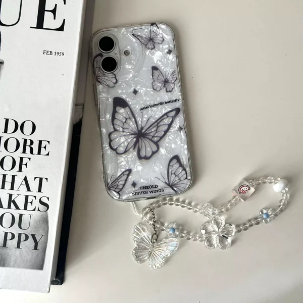 قاب Crystal Butterfly مناسب ایفون 13 پرومکس