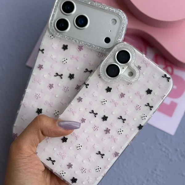 قاب Kawaii Pink Star مناسب آیفون 16 نرمال
