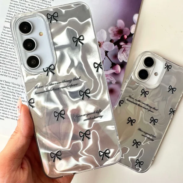 قاب Silver Bow مناسب ایفون 13 پرومکس